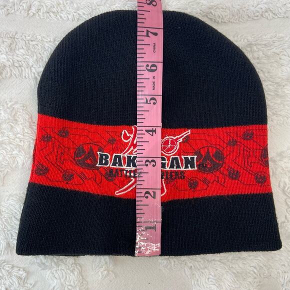 BAKUGAN BATTLE BRAWLERS Unisex Beanie Blk/Red SzOS Y2K Cosplay Kooky Cozy Grunge - Picture 8 of 8